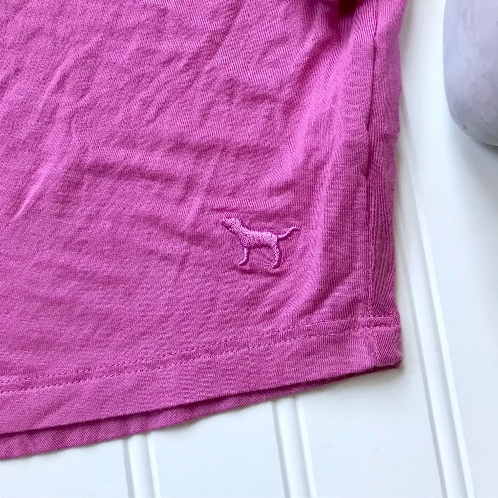 NWT Victoria’s Secret PINK Super Soft Criss Cross Long Sleeve Tee – (XS)